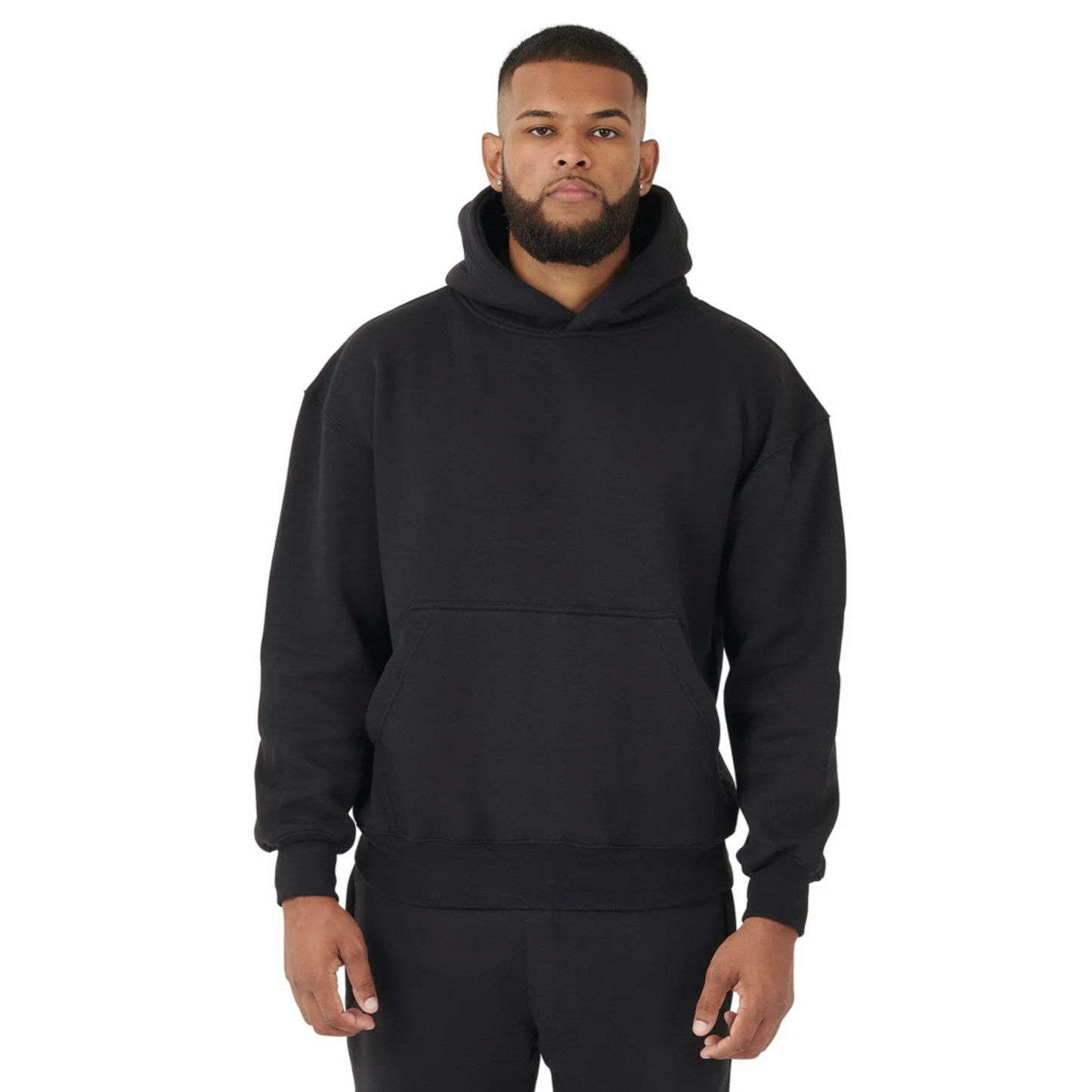 ESSENTIAL HOODIE - BLACK - BEMADE