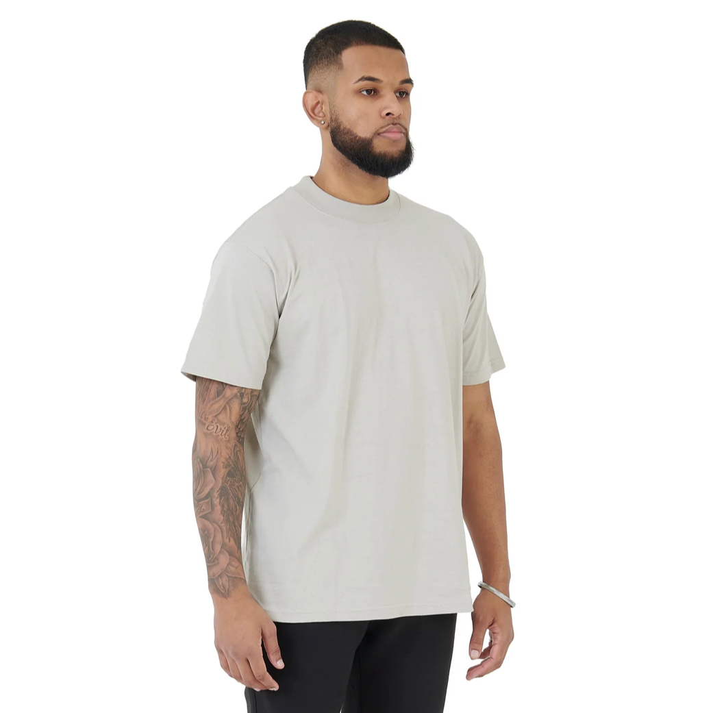 ESSENTIAL TRAINING TEE - STONE GREY - BEMADE