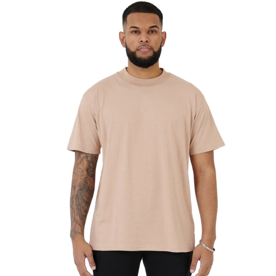 ESSENTIAL TRAINING TEE - BEIGE - BEMADE