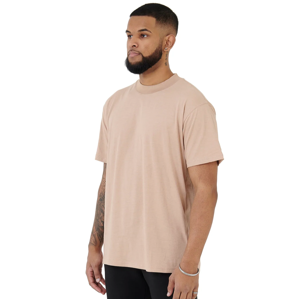 ESSENTIAL TRAINING TEE - BEIGE - BEMADE