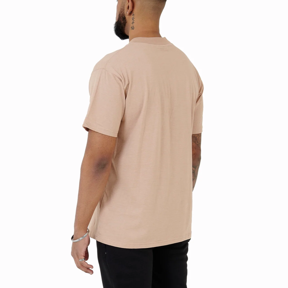 ESSENTIAL TRAINING TEE - BEIGE - BEMADE