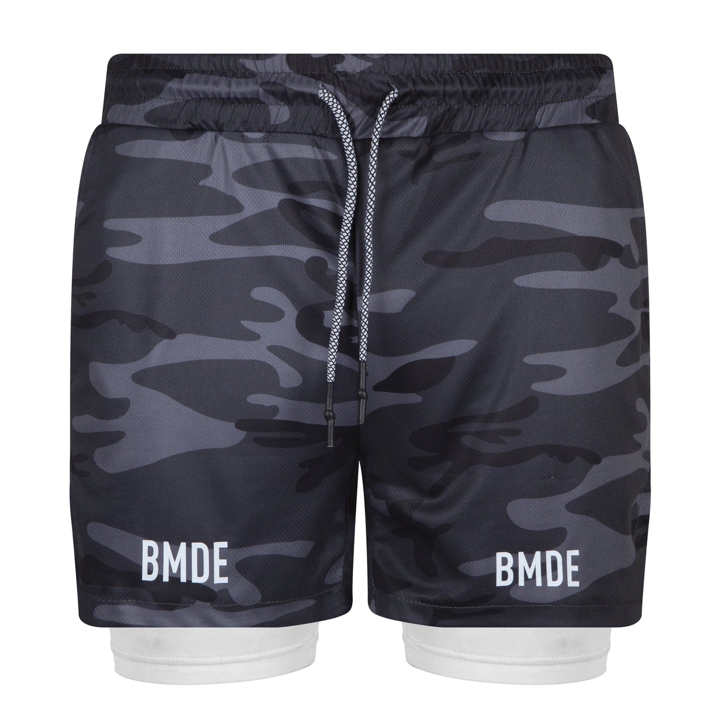 BEMADE 5" LINER SHORTS - BLACK CAMO - BEMADE