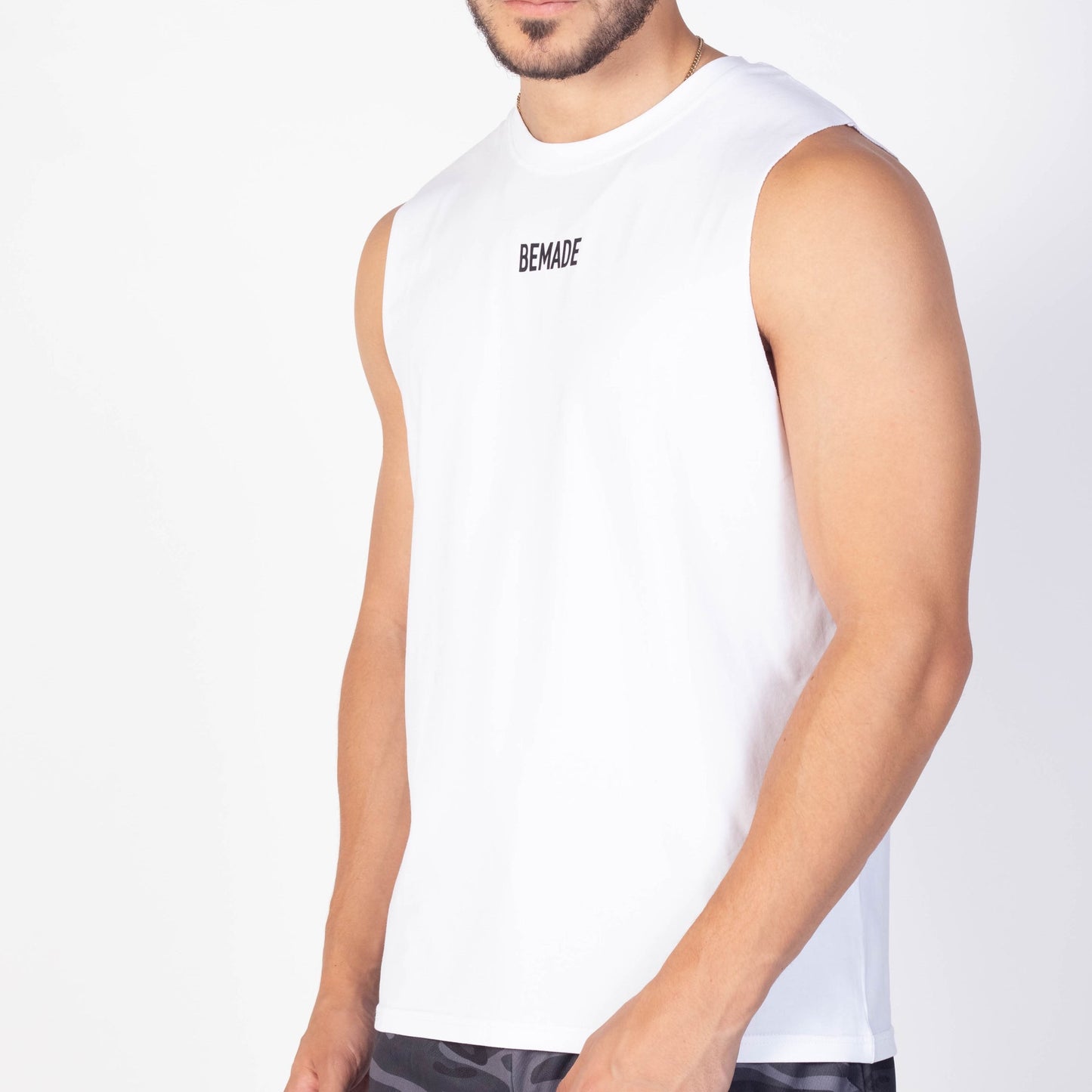 BEMADE DROP ARMHOLE TANK - WHITE - BEMADE